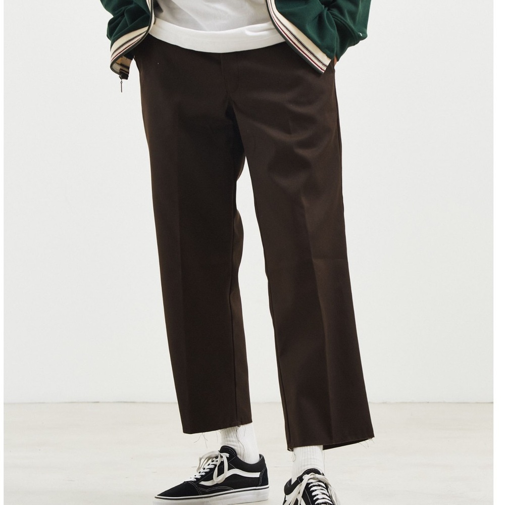 Chocolate brown dickies cutoff pant